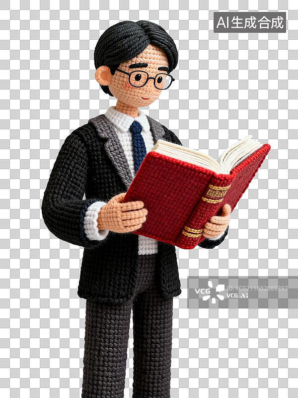 【AI数字艺术】毛线风格的律师图片素材