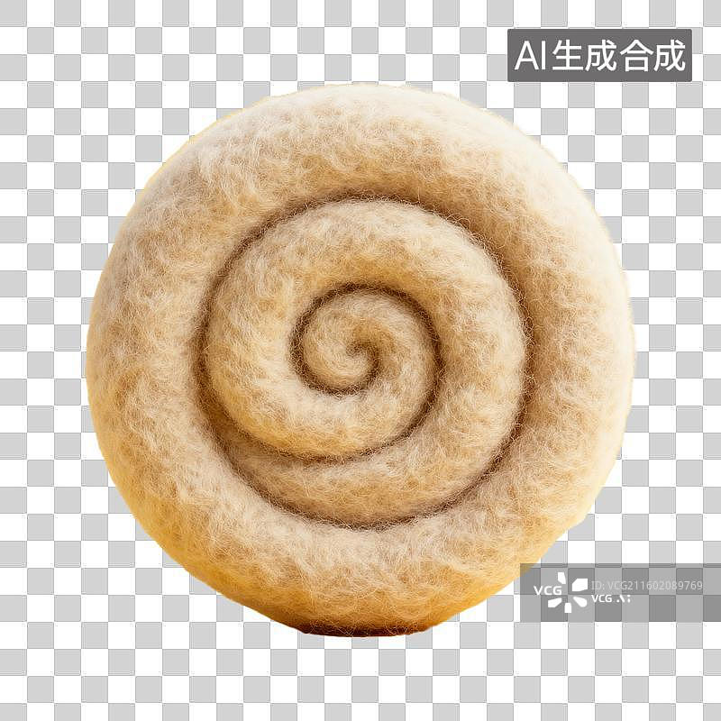 【AI数字艺术】3D毛毡风格立体装饰形状元素图片素材