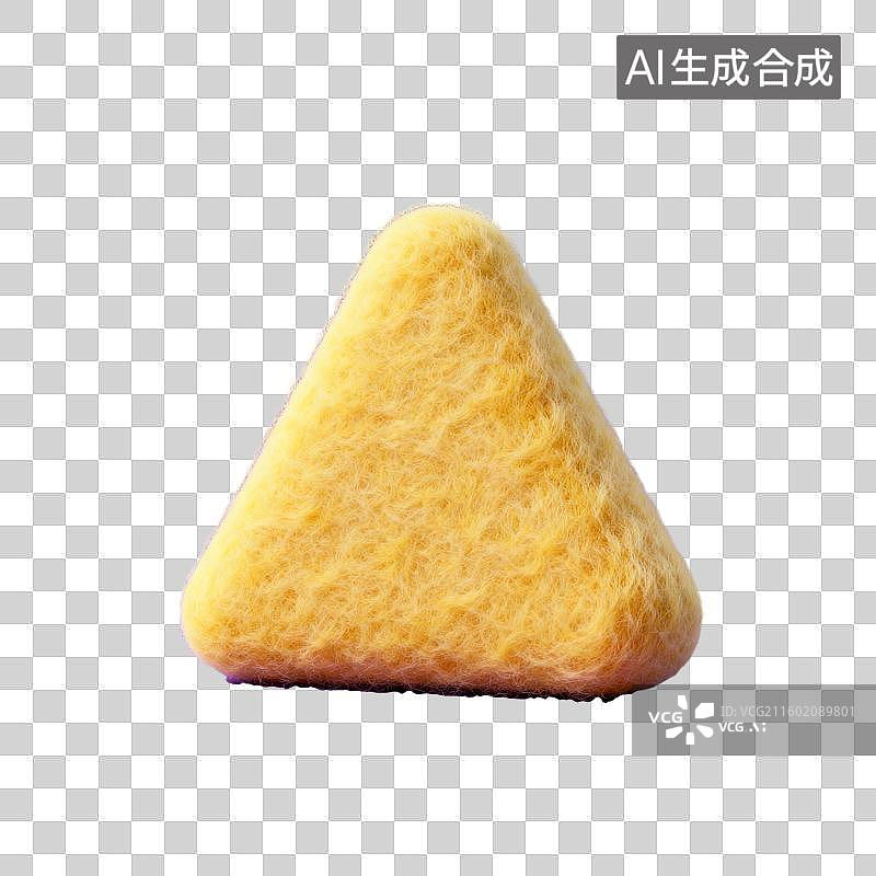 【AI数字艺术】3D毛毡风格立体装饰形状元素图片素材