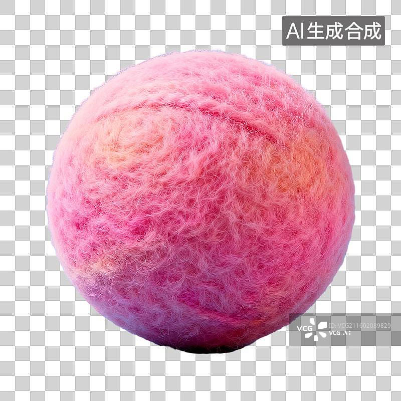 【AI数字艺术】3D毛毡风格立体装饰形状元素图片素材