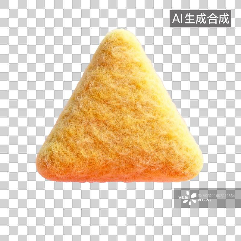 【AI数字艺术】3D毛毡风格立体装饰形状元素图片素材