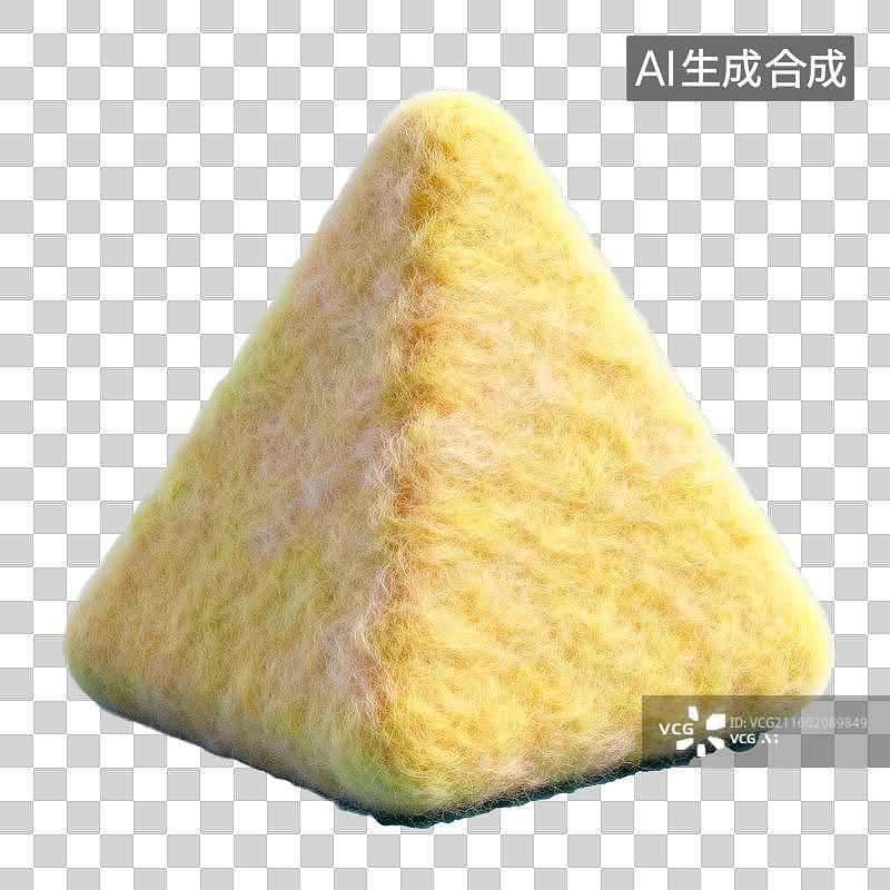 【AI数字艺术】3D毛毡风格立体装饰形状元素图片素材