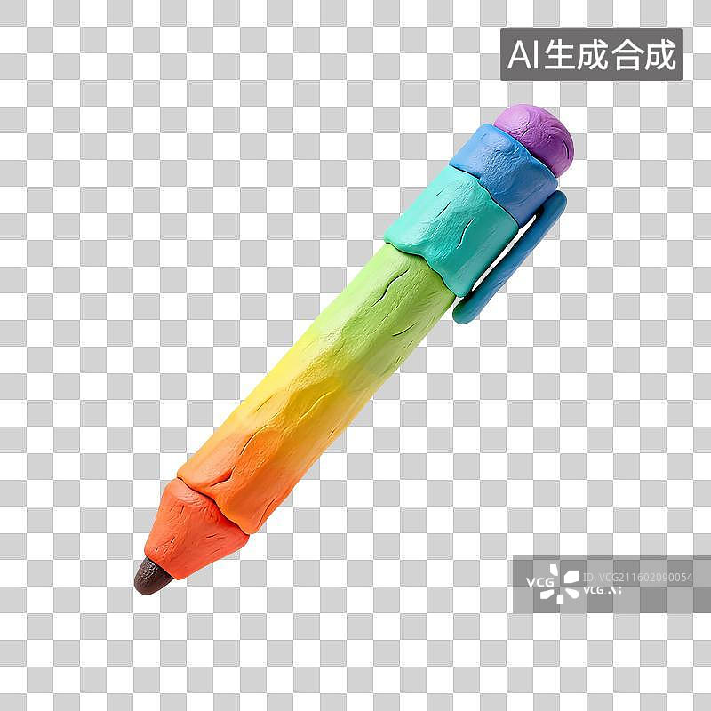 【AI数字艺术】粘土风格的马克笔图片素材