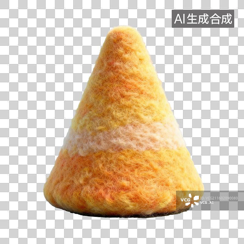 【AI数字艺术】3D毛毡风格立体装饰形状元素图片素材