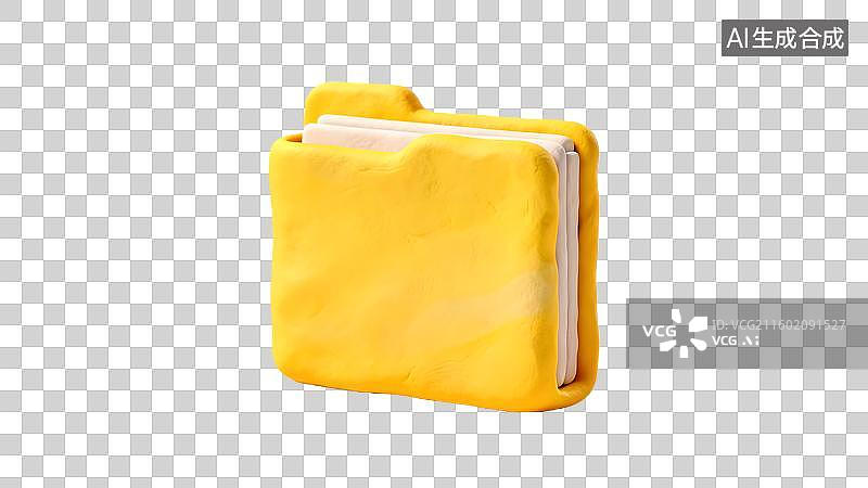 【AI数字艺术】彩色粘土风格文件收纳盒 多层文件夹收纳 彩虹粘土风格质感文件夹图片素材