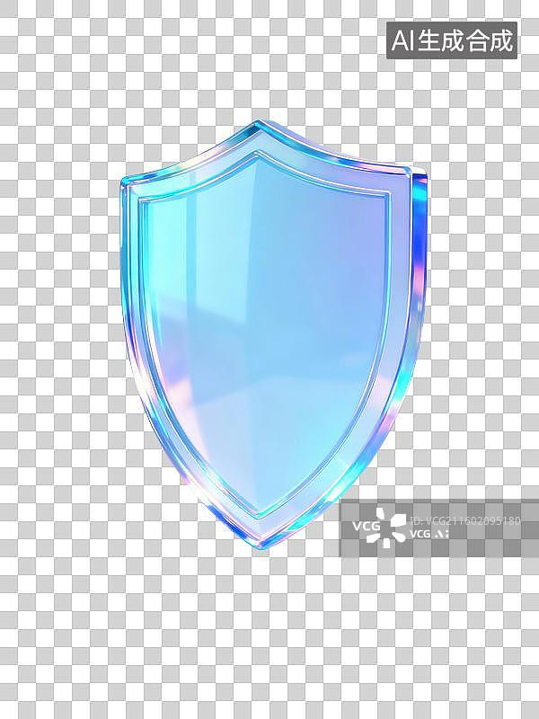【AI数字艺术】3D盾牌元素图片素材