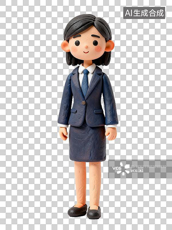 【AI数字艺术】3d粘土风格的实习生形象图片素材