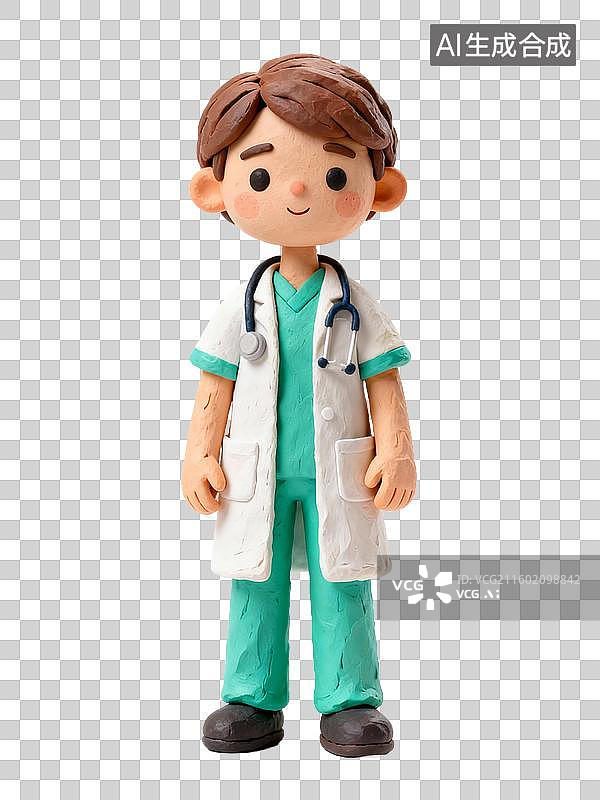 【AI数字艺术】3d粘土风格的实习生形象图片素材