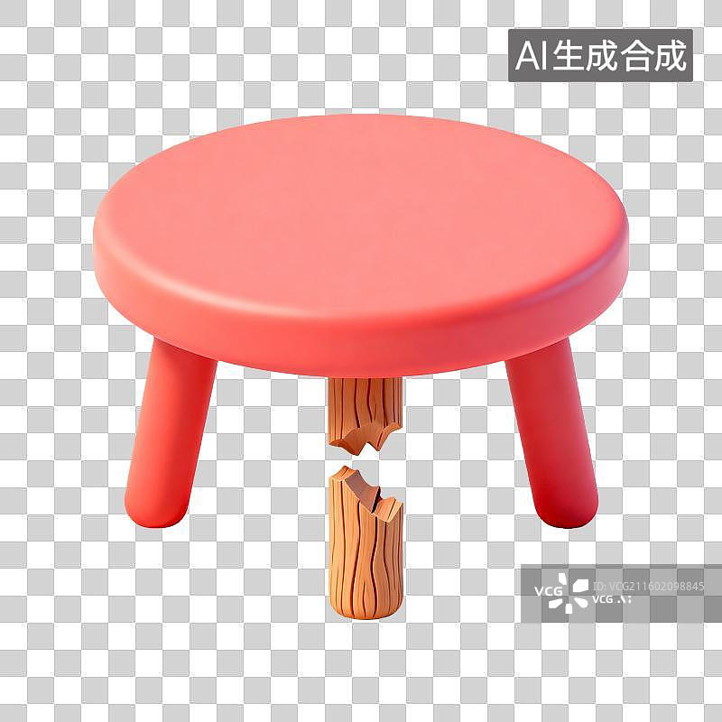 【AI数字艺术】损坏了的凳子和椅子图片素材