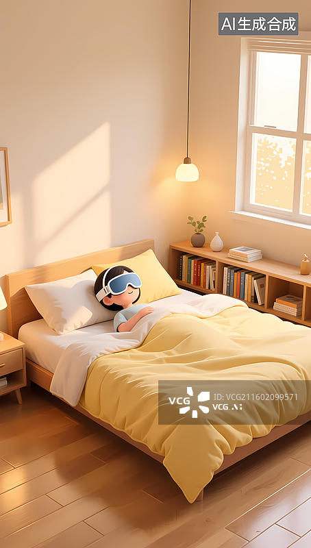 【AI数字艺术】卧室场景图片素材