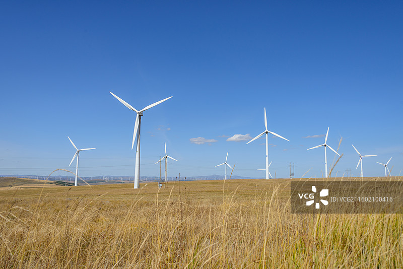 内蒙古赤峰翁牛特旗灯笼河草原秋景图片素材