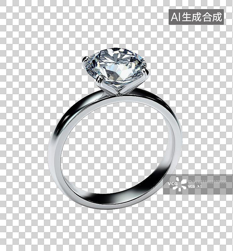 【AI数字艺术】钻石戒指特写图片素材