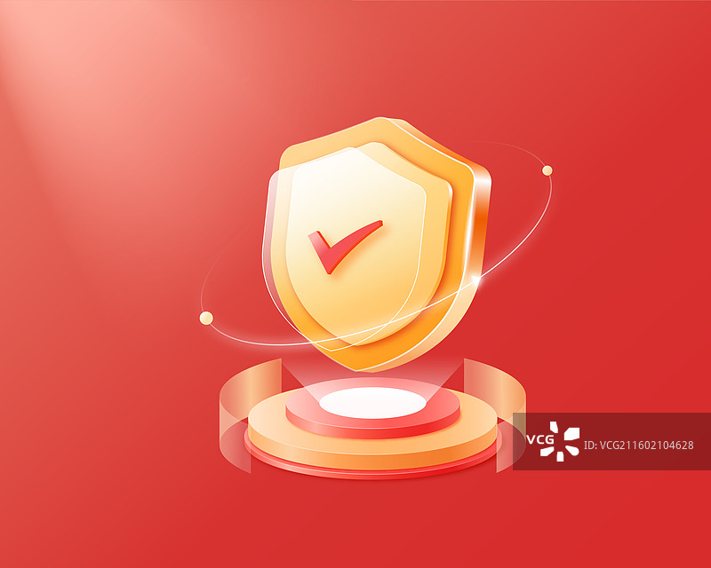 金融理财盾牌保护互联网金融安全矢量插画图片素材