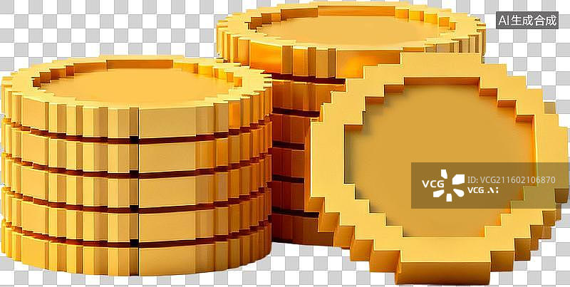 【AI数字艺术】卡通3D立体像素风格红包促销购物插画元素图片素材