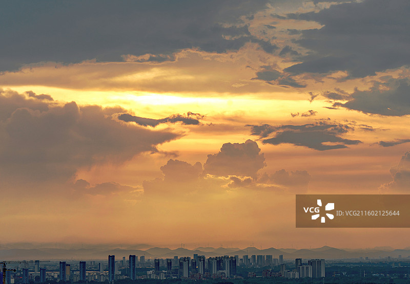 临沂北城新区-城市天际云图片素材