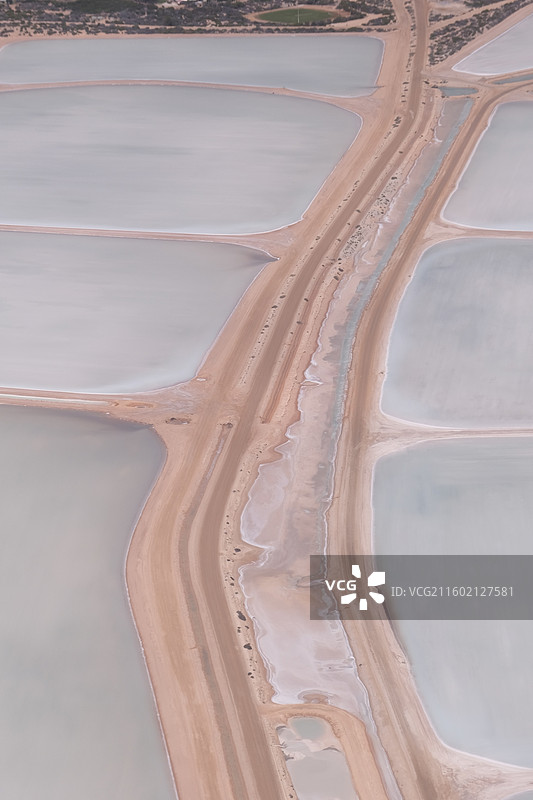 西澳鲨鱼湾盐工厂图片素材