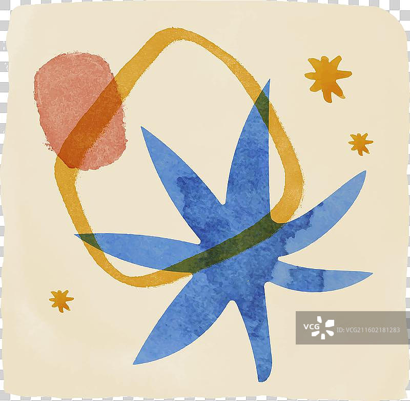 扁平化马蒂斯风格图片素材