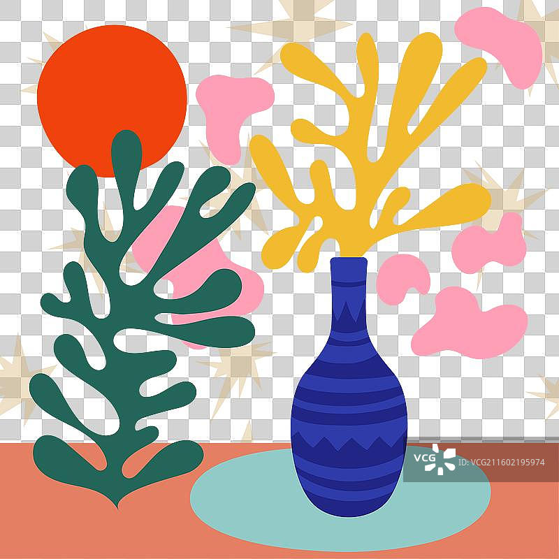 手绘的马蒂斯风格图片素材