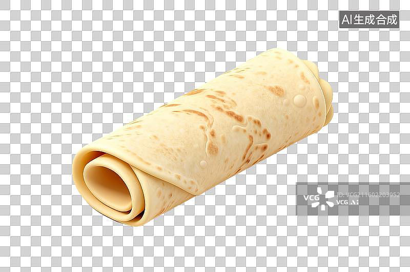 【AI数字艺术】美味卷起来的面饼图片素材