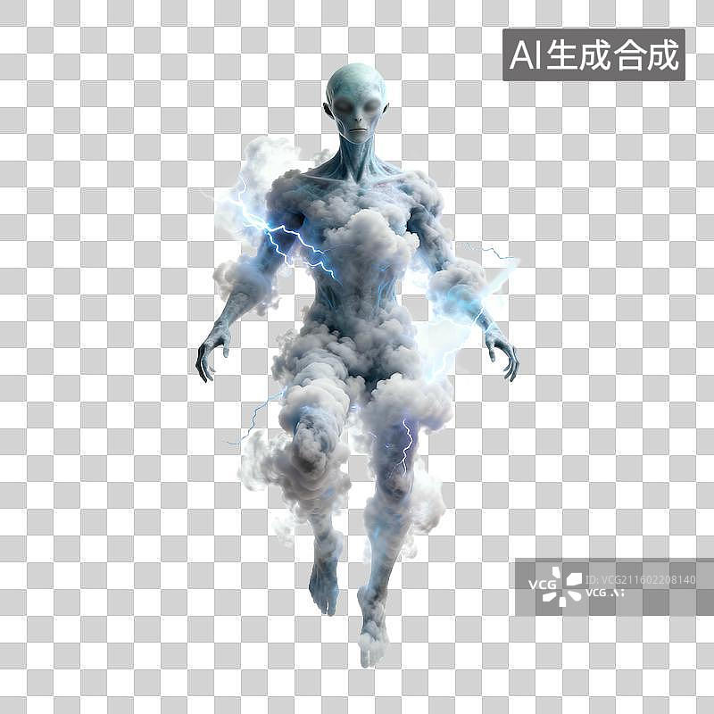 【AI数字艺术】科幻感外星人图片素材
