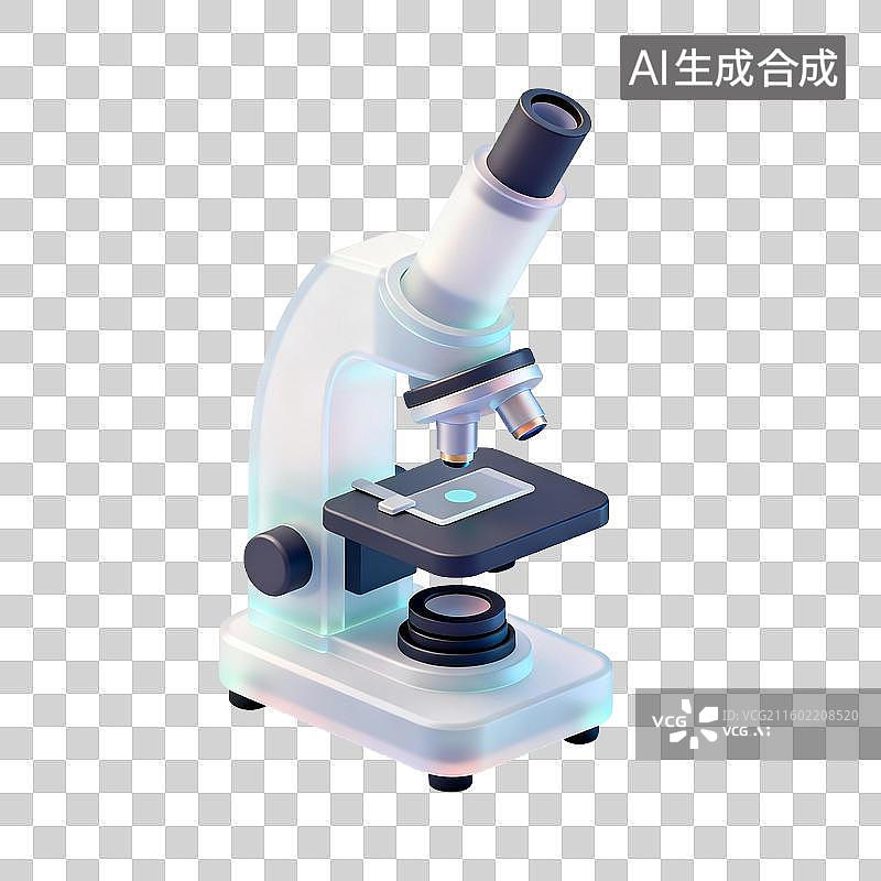 【AI数字艺术】显微镜科学仪器图片素材