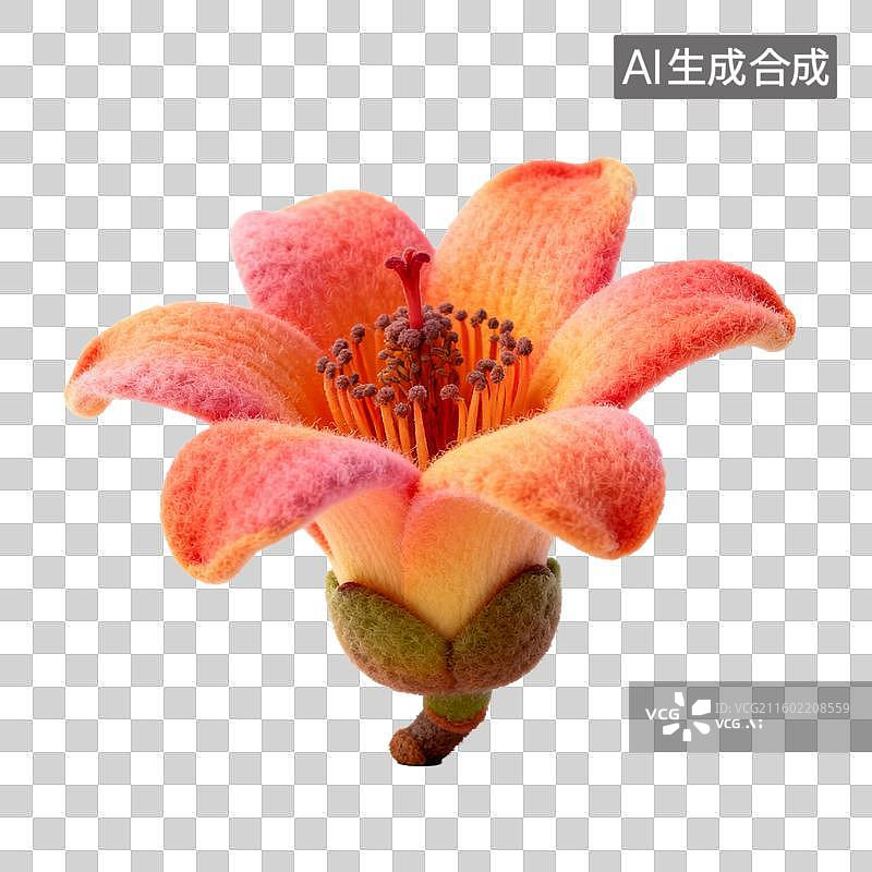 【AI数字艺术】木棉花绽放的美丽瞬间图片素材