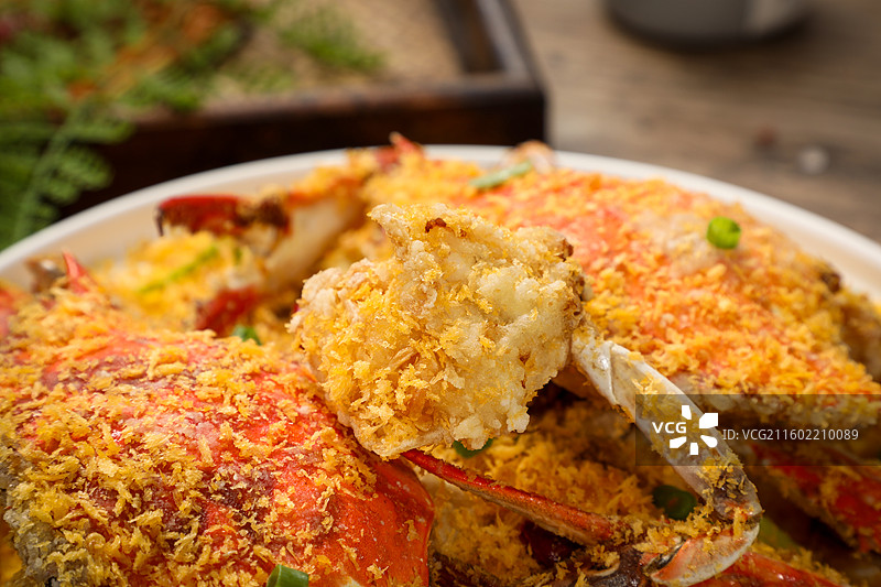 避风塘梭子蟹图片素材