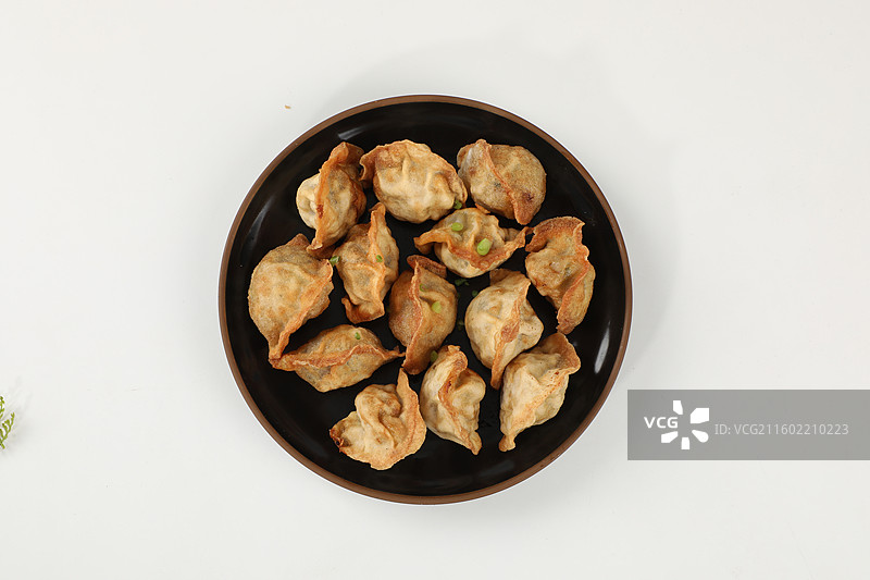 炸海鲜饺子图片素材