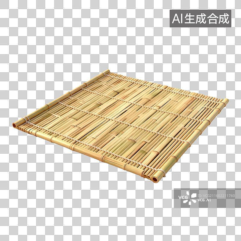 【AI数字艺术】竹制餐垫背景图片素材