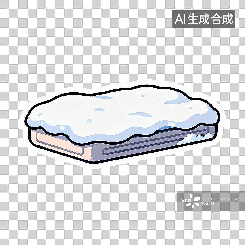 【AI数字艺术】冰封的笔记本图片素材