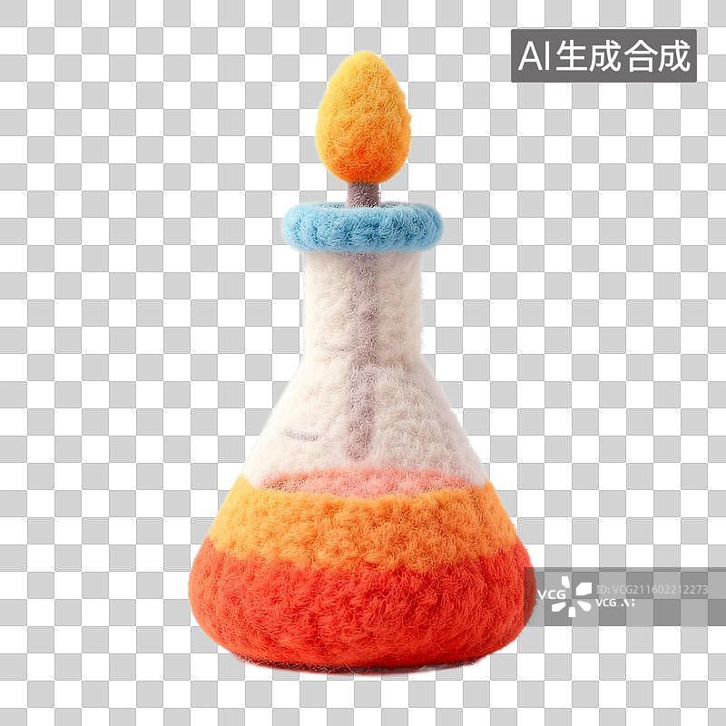【AI数字艺术】毛绒烧瓶玩具图片素材
