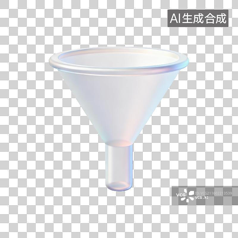 【AI数字艺术】透明塑料漏斗图片素材