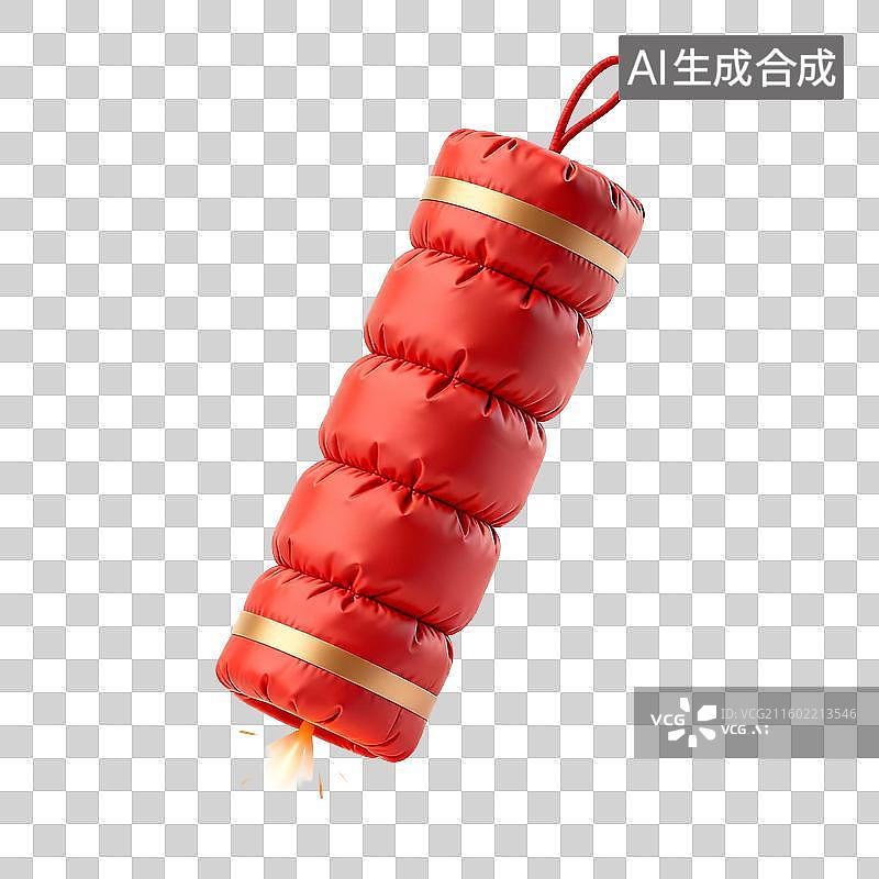 【AI数字艺术】红色灯笼造型的羽绒服图片素材