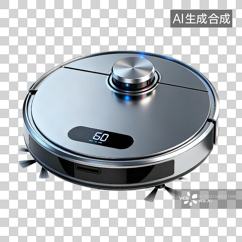 【AI数字艺术】科技智能概念扫地拖地机器人图片素材