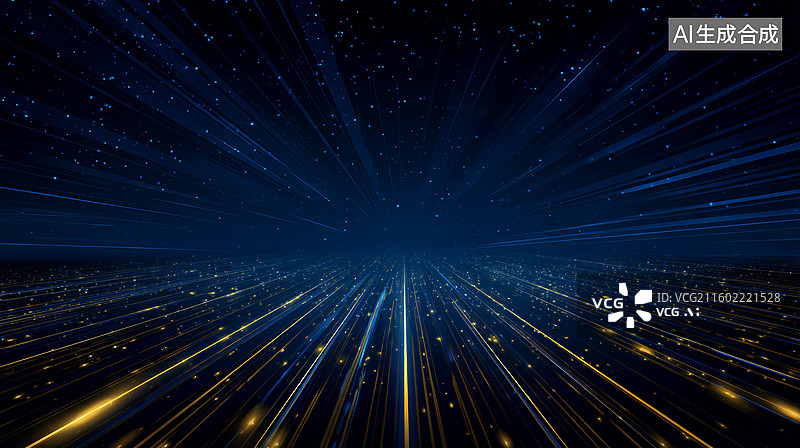 【AI数字艺术】人工智能高速互联数据光学传输抽象商务科技背景图片素材