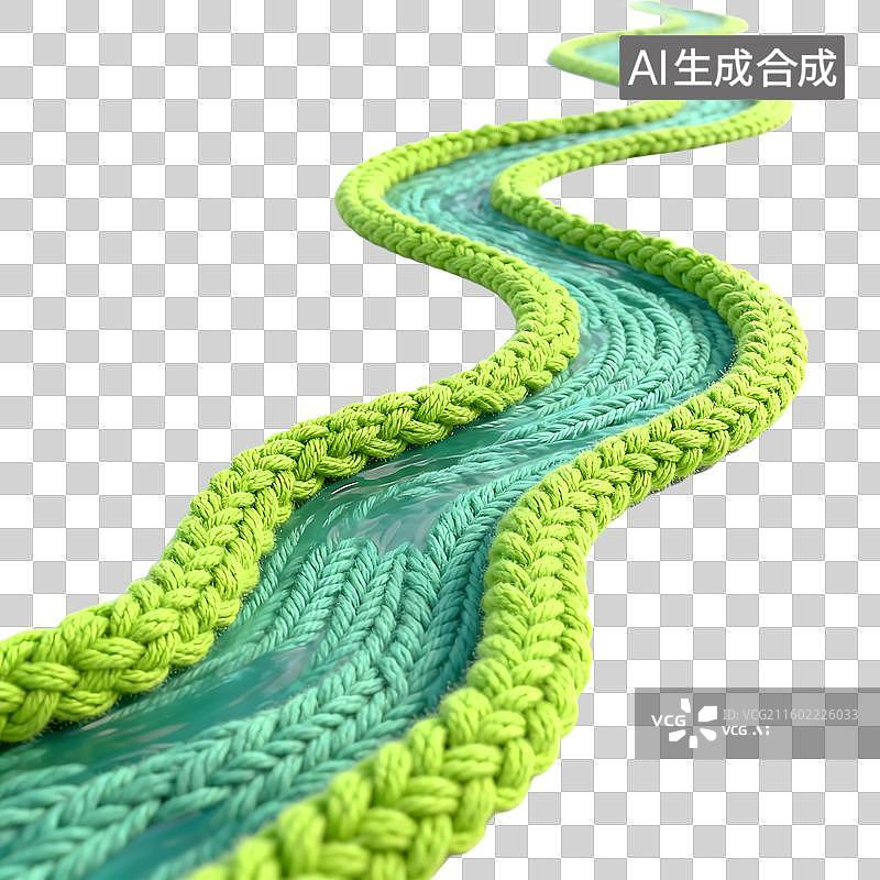 【AI数字艺术】可爱童趣毛线针织风元素建模图片素材