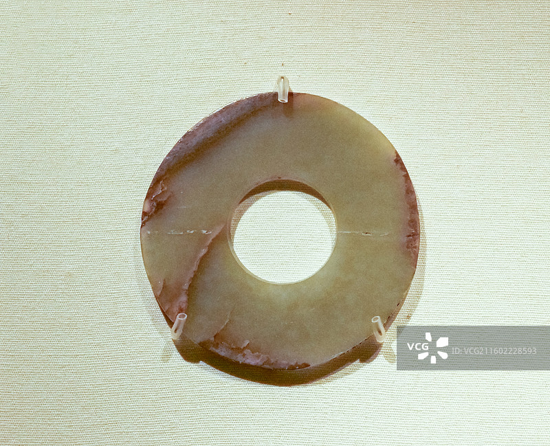 玉环 战国·曾 1978年湖北随县出土 中国国家博物馆“古代中国基本陈列”图片素材