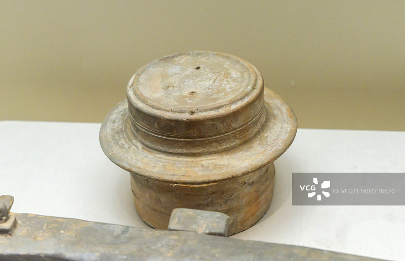 陶磨 唐代 1954年山西长治王琛墓出土 中国国家博物馆“古代中国基本陈列”图片素材