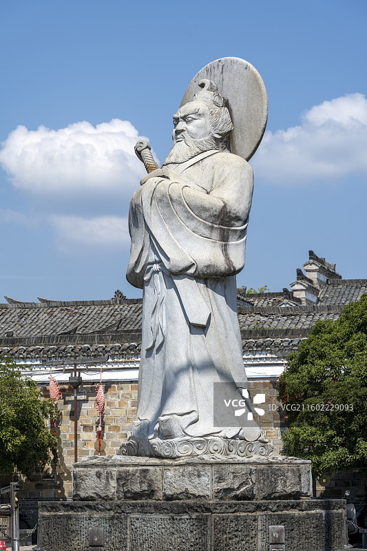 江西鹰潭龙虎山风景区上清古镇天师府景点建筑风光图片素材