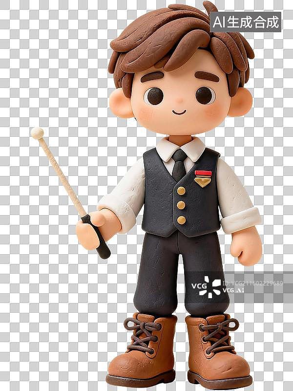 【AI数字艺术】mbti理论职业心理性格测试分析师NT型人格ENTJ指挥官外向直觉思考判断3D手工超轻黏土橡皮泥风格图片素材