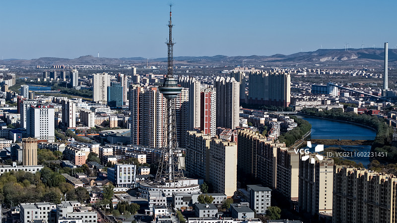 《184米塔尖下的阜城肌理》图片素材