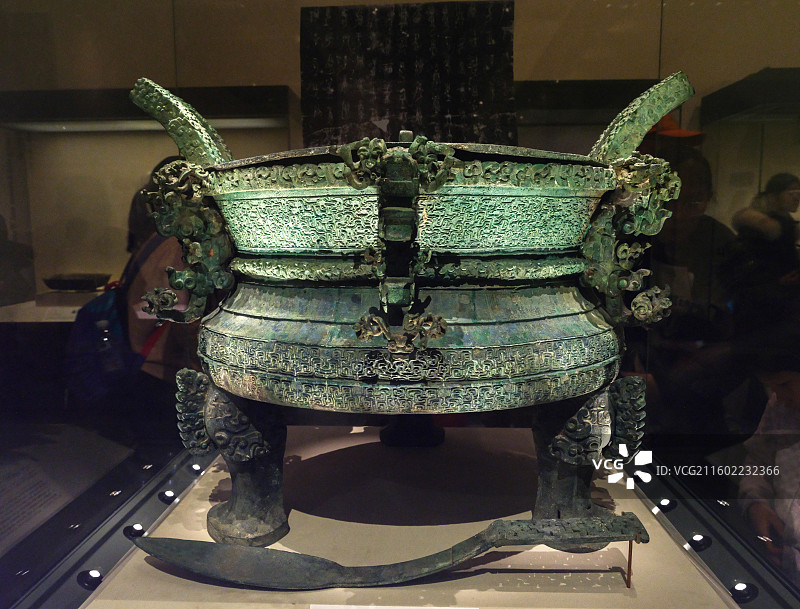 “王子午”青铜鼎（附匕） 春秋·楚 1978年河南淅川下寺2号墓出土 中国国家博物馆“古代中国基本陈图片素材