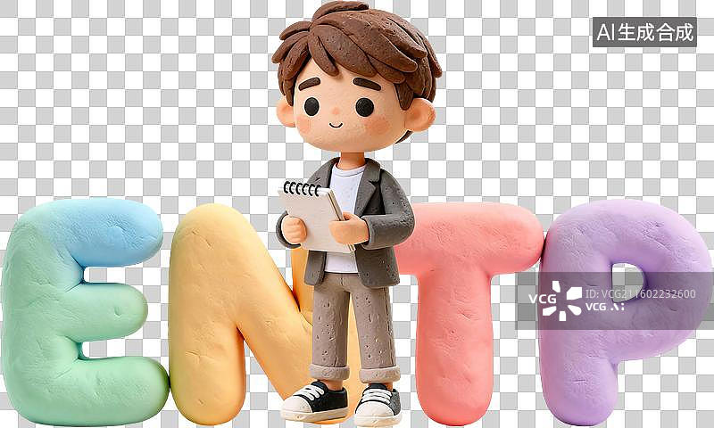 【AI数字艺术】mbti理论职业心理性格测试分析师NT型人格ENTP辩论家外向直觉思考知觉3D手工超轻黏土橡皮泥风格图片素材