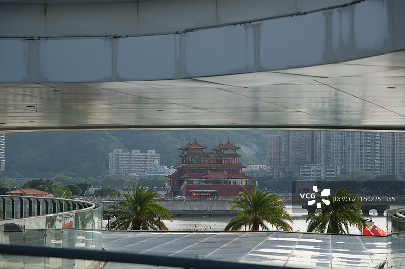 广东珠海珠海大剧院-“日月贝”建筑风光图片素材