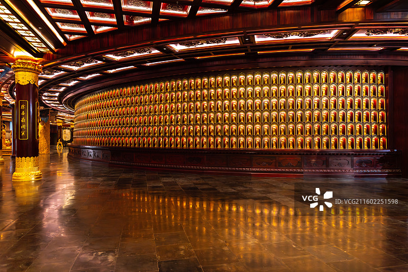 江西省九江市庐山市庐山东林大佛室内景观图片素材