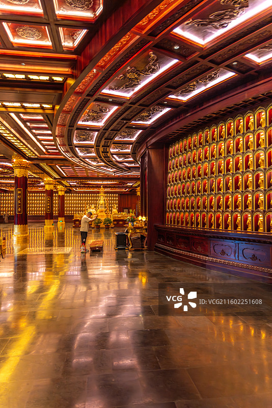 江西省九江市庐山市庐山东林大佛室内景观图片素材