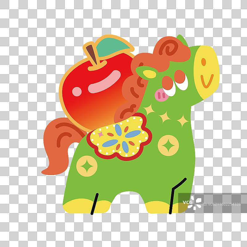 多巴胺平安喜乐小马图片素材