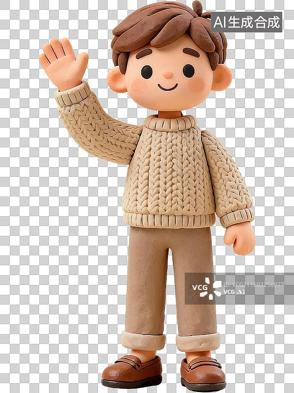 【AI数字艺术】mbti理论职业心理性格测试外交家NF型人格ENFP竞选者外向直觉情感知觉3D手工超轻黏土橡皮泥风格图片素材