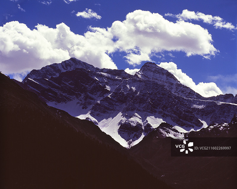 四川阿坝，航拍九寨。图片素材