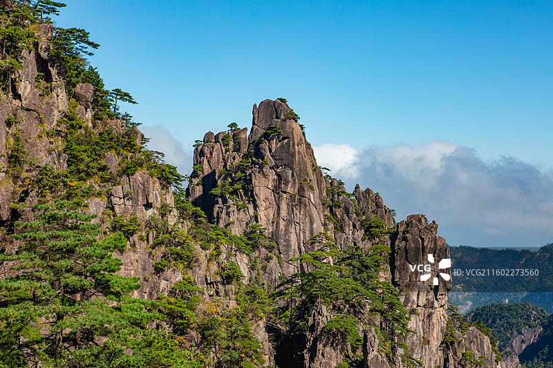 黄山北海梦笔生花笔架峰景观图片素材